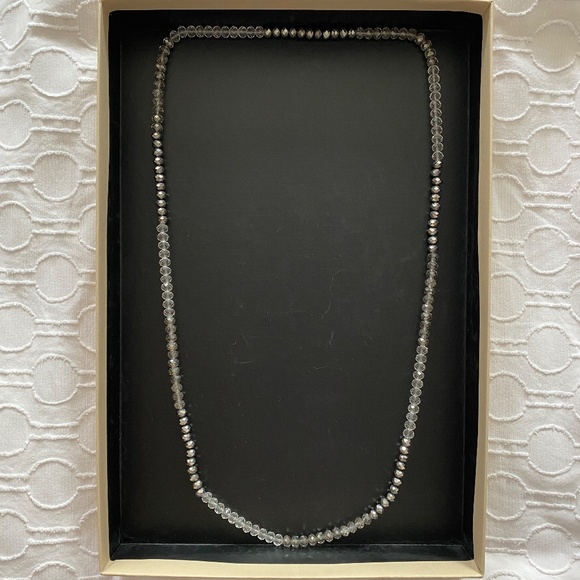 Cut Crystal Necklace - 19.5in Drop - Picture 1 of 4